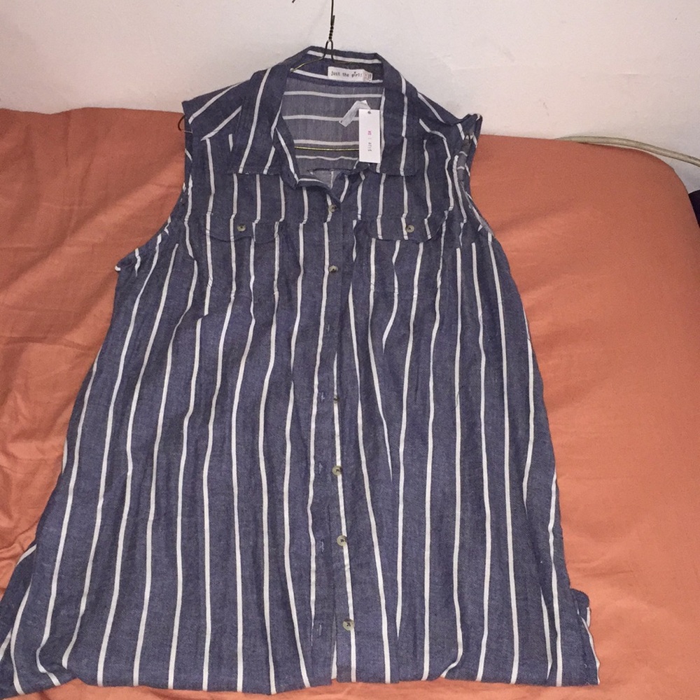Stripped Button Down dress